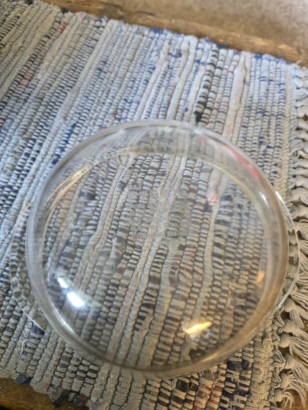 Pyrex 1 Quart 022 Clear Glass Mixing Bowl with Handles